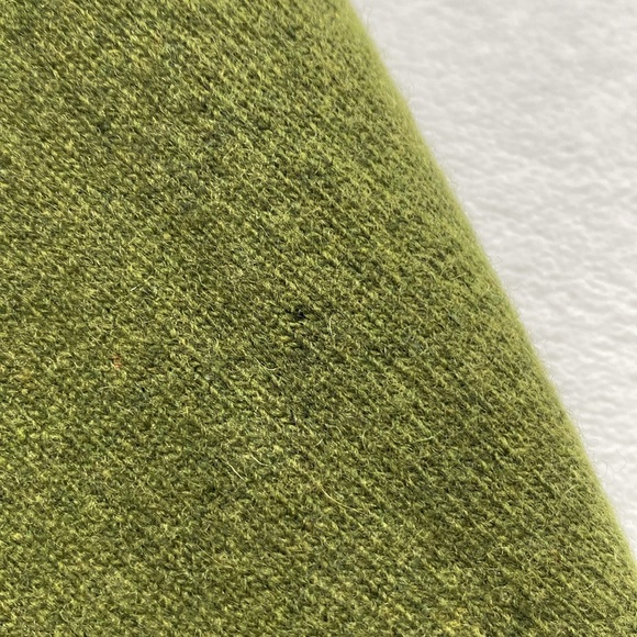 Toscano Wool Long Sleeve V Neck Sweater (Moss Green) - Picture 16 of 16